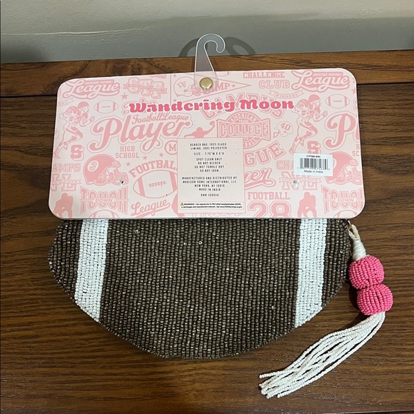 Wandering Moon | Beaded Football Wallet 🏈 - Picture 3 of 7